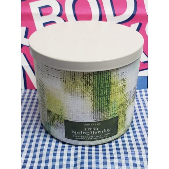 BBW Fresh Spring Morning Large 3 Wick Candle Home Fragrance Decor - Picture 1 of 2